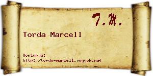 Torda Marcell névjegykártya