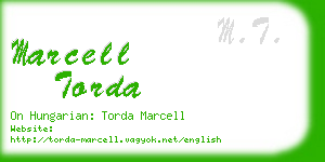 marcell torda business card